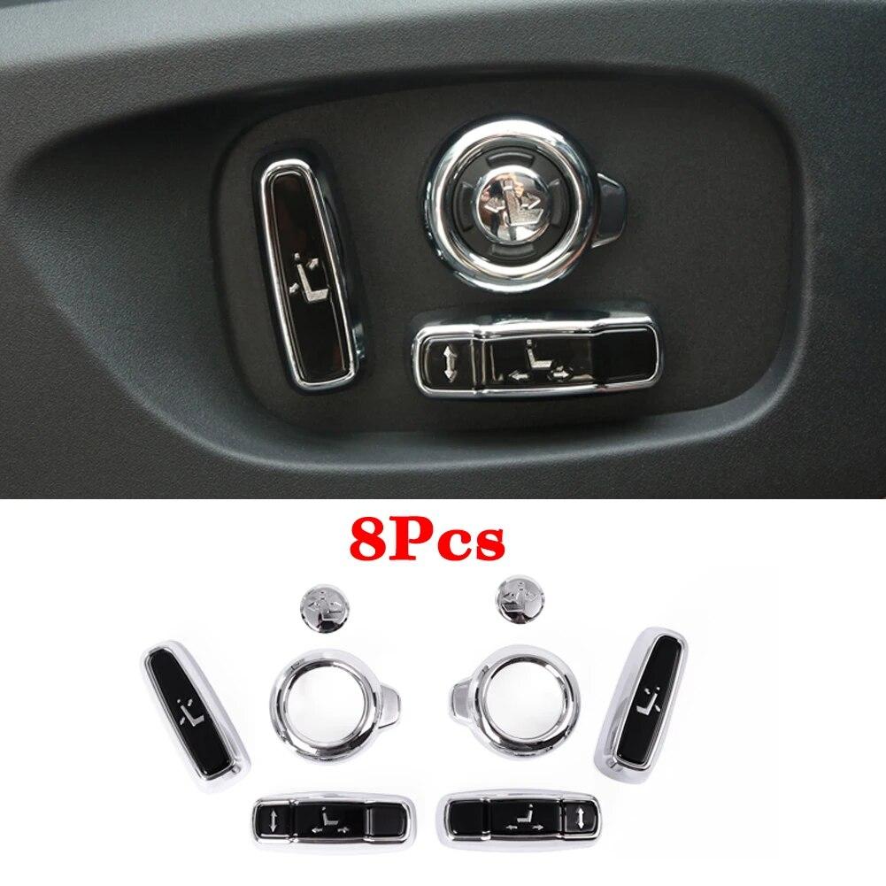 Copertura Decorativa Pulsante Regolazione Sedile Auto per Land Rover Discovery 5 L462 Discovery Sport Range Rover Vogue L405 Sport Evoque 16-17