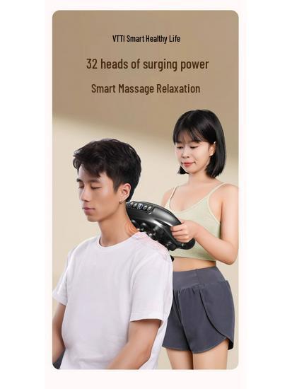 Hot-Selling Multi-Head Deep Tissue Massager with Powerful Motor for Full-Body Relaxation