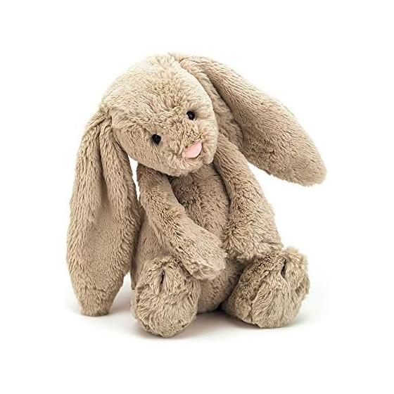 Jellycat Bashful Bunny M плюшевый кролик сидя высота 20 см бежевый