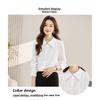2026 Spring and Autumn New Women's Casual Solid Color Simple Long Sleeve Shirt Top