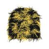 Winter Knit Beanie with Tassel Camo Jacquard Acrylic Warm Skull Cap for Outdoor Cycling Windproof