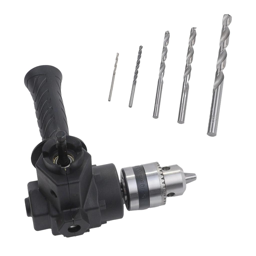 1pc Right Angle Bend Adapter 90Degree Three Jaw Chuck Corner Drill Adapter For Electric Drill Power Tool Parts