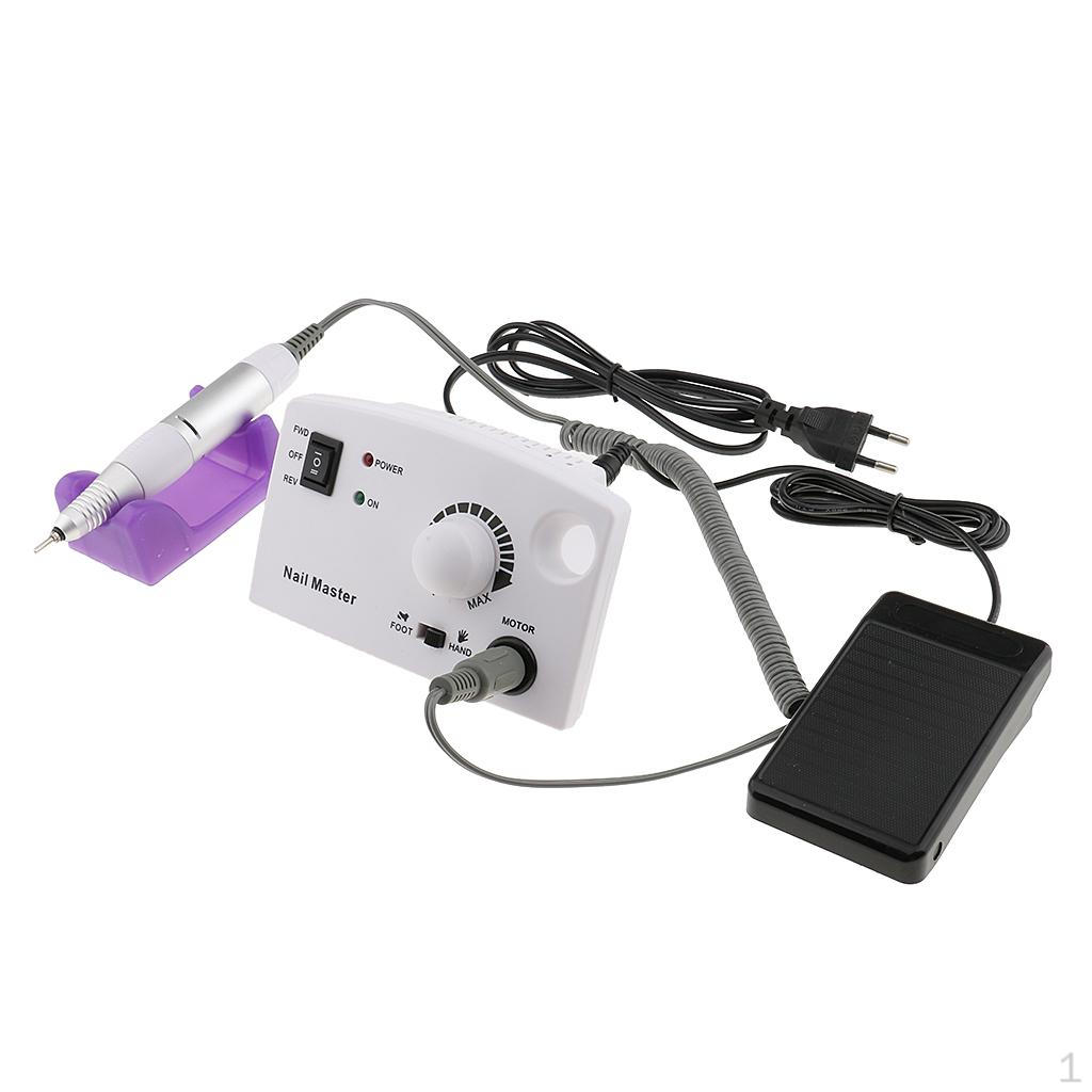 

30 000 об/мин маникюр педикюр электрическая дрель для ногтей пилка для ногтей акриловые инструменты набор насадок для машинки низкий белый