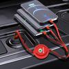 1Pcs Car Mounted Telescopic Three In One Mobile Phone Charger For Skoda Octavia Superb Rapid Kodiaq Karoq Fabia Kamiq Roomster Citigo