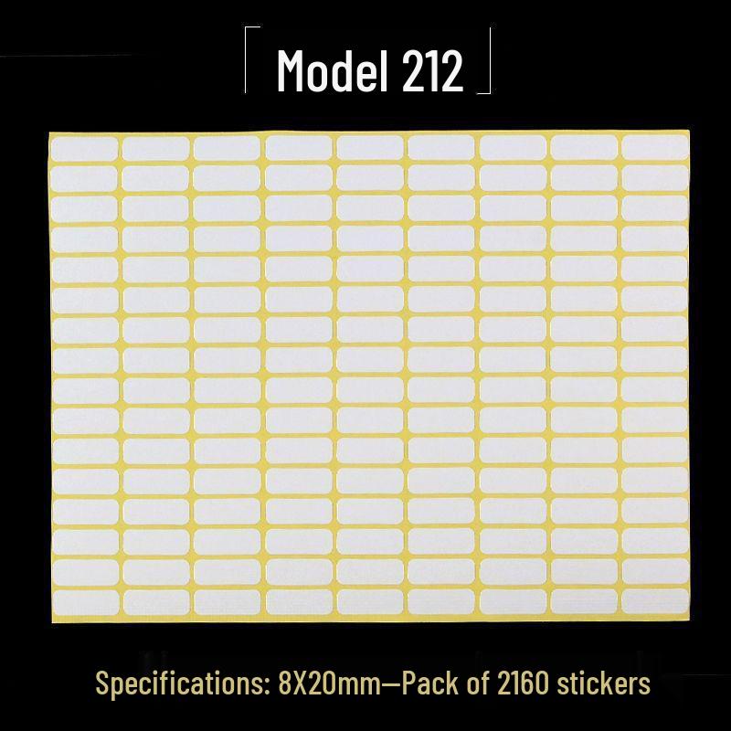 A5 Adhesive Matte White Label Stickers - Printable, Writable, Removable Name Tags