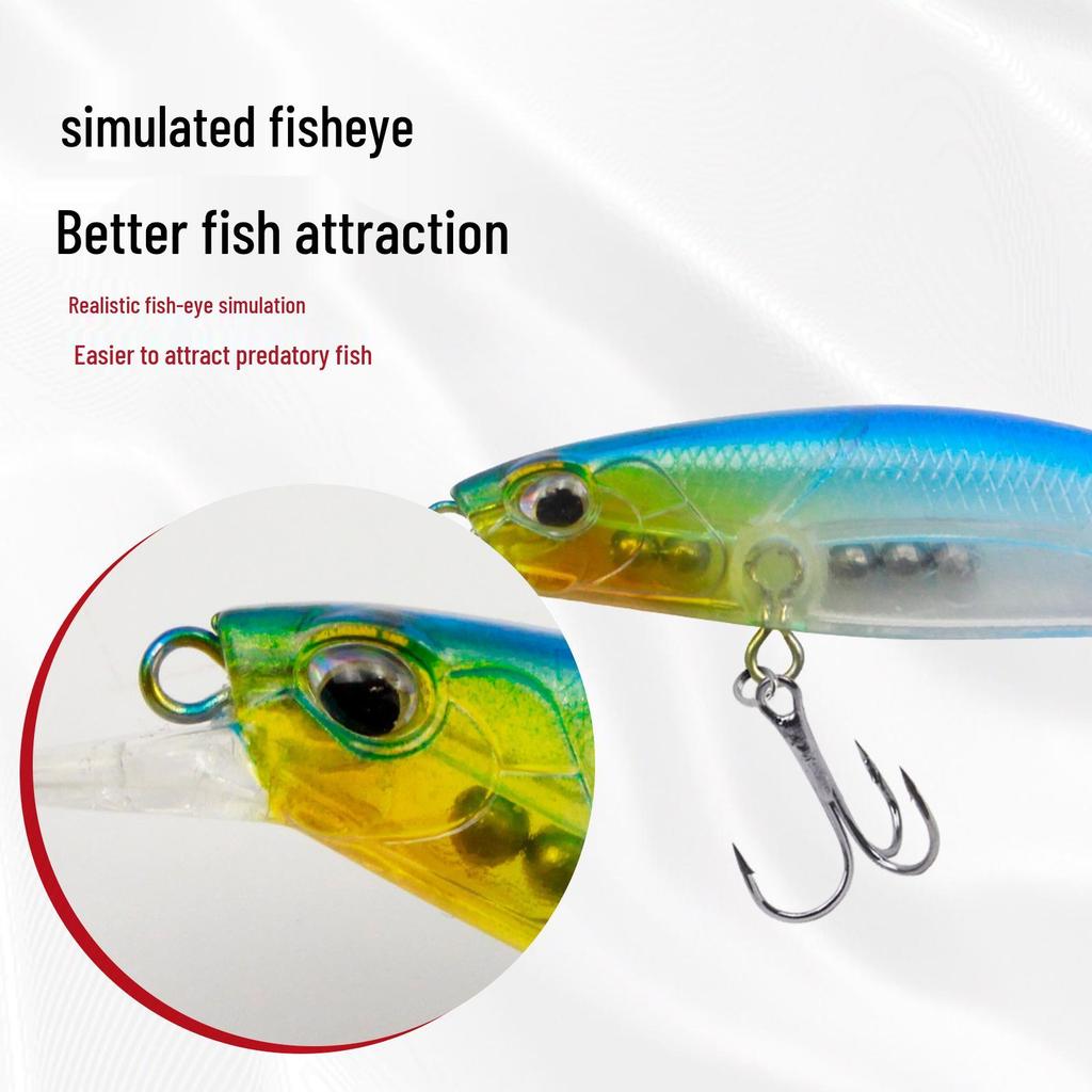 Premium Sinking Minnow Lure for Saltwater and Freshwater Fishing - Ideal for Aspius, Mandarin Fish, and Bass.