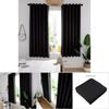 2pcs  Set Black   Thickened Mildew proof Lightproof Curtain Household(1#)