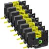 3/5/8/10Pcs Heat Shrinkable Tapes Compatible with Brotner Hse-231 HS-631 Label-Making Ribbon For P-Touch PT-P750W Printer