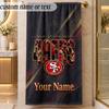 Strandtuch San Francisco 49ers Benutzerdefinierter Name Text Personalisierbares Weiches Handtuch für Strand Pool Innenbereich Wohnkultur Geschenk