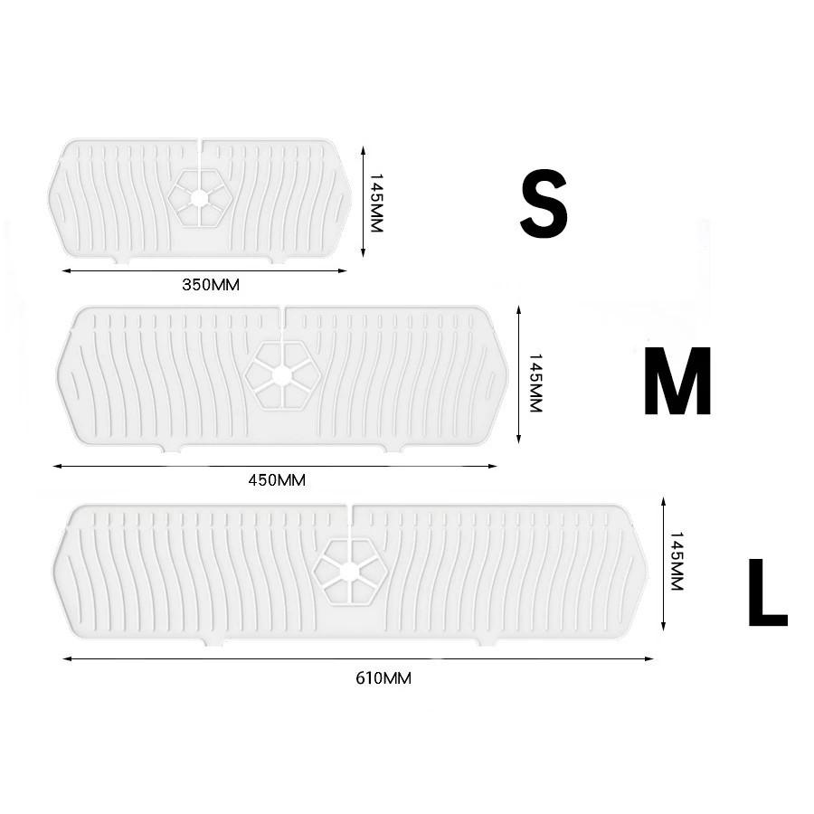 Kitchen Silicone Faucet Pad Kitchen Sink Protection Pad Reusable Drying Mat Dish Sponge Drying Mat Drip Catcher Tray