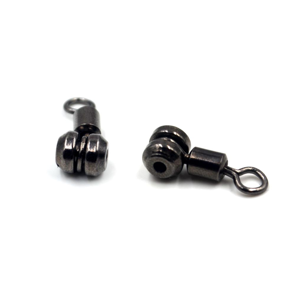 MNFT 12Pcs Fishing Swivels 3 Way Brass Alloy Cross-line Rolling Fishing Swivel Crane Tackle Connector Size L M S