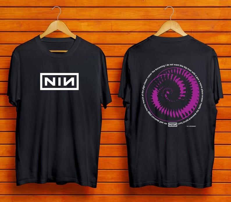 Vinatge Nine Inch Nails Band Shirt Tour 1994 | NIN Unisex T Shirt Reprint Unisex T-Shirt L