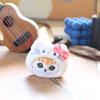 Charming Shark Cat Plush Keychain Coin Purse Fluffy Stuffed Animal Bag Accessory