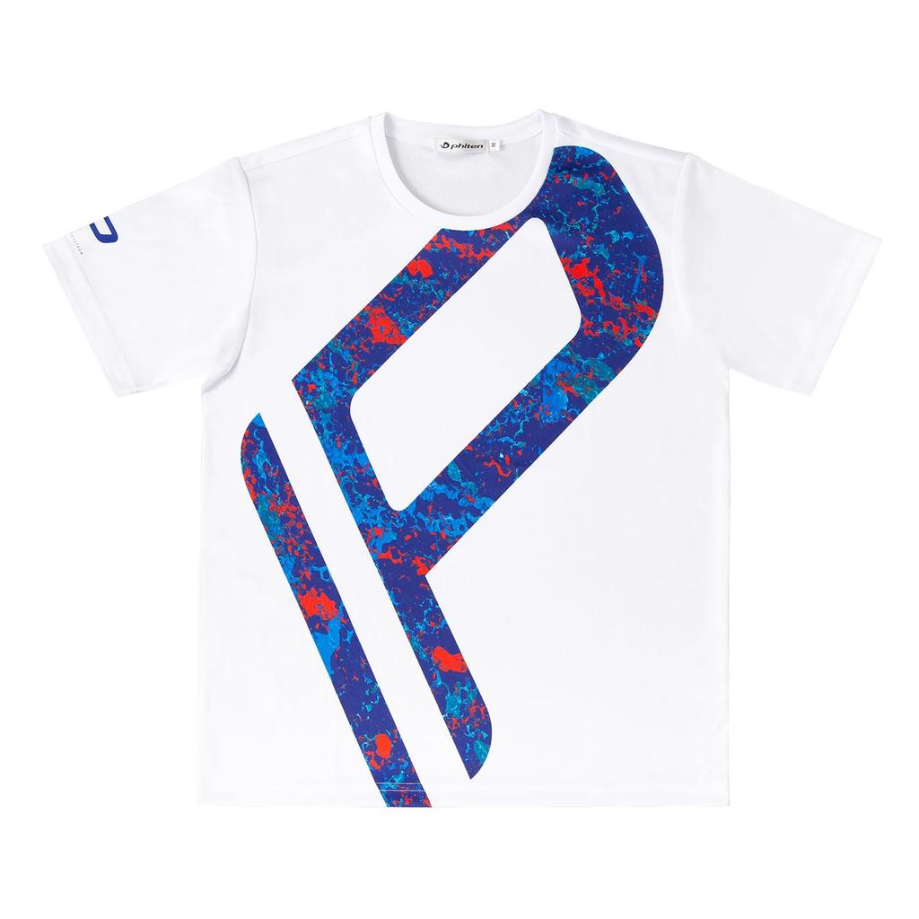3123JG527005 Blue L [Phiten] T-shirt