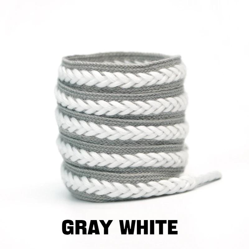 1Pair Brand Cotton Laces for Shoes Wheat Shoelaces 1.5cm Widen Sneakers Flat Shoelace 100/120/140/160CM Rope Shoelaces