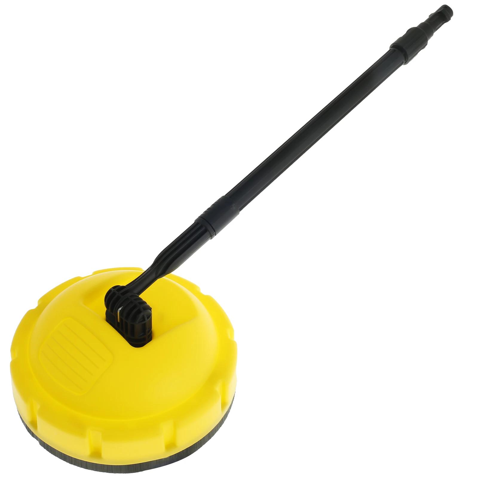 

Щітка для мийки високого тиску Скребок для мийки високого тиску з ручкою Роторна очищувальна насадка для поверхонь Багатоцільовий побутовий інструмент для прибирання для автомобіля, підлоги L жовтий