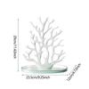 Multi Level Jewelry Tree Organizers Plastic Display Holder For Home Store Decoration Compact Design Easy Assembly Space Saving
