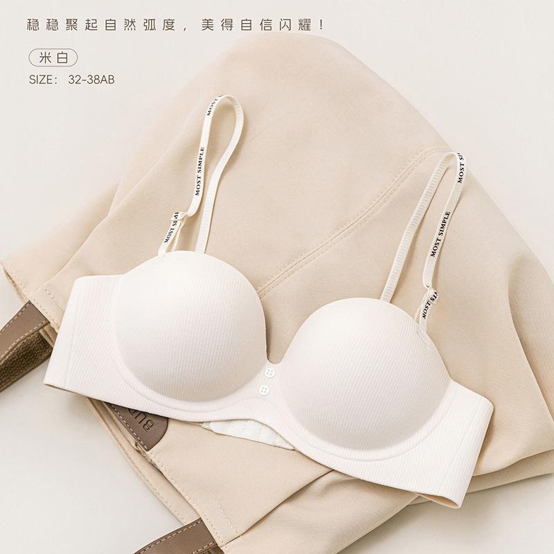 Sexy leopard print small breasts gather underwear women's no steel ring upper support not empty cup anti-sagging adjustment close breast bra cover