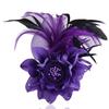 Retro Tuch Kunst Feder Brosche Pins Strass Stoff Blume Corsage Anstecknadeln Handgemachten Schmuck Hochzeit Party Zubehör