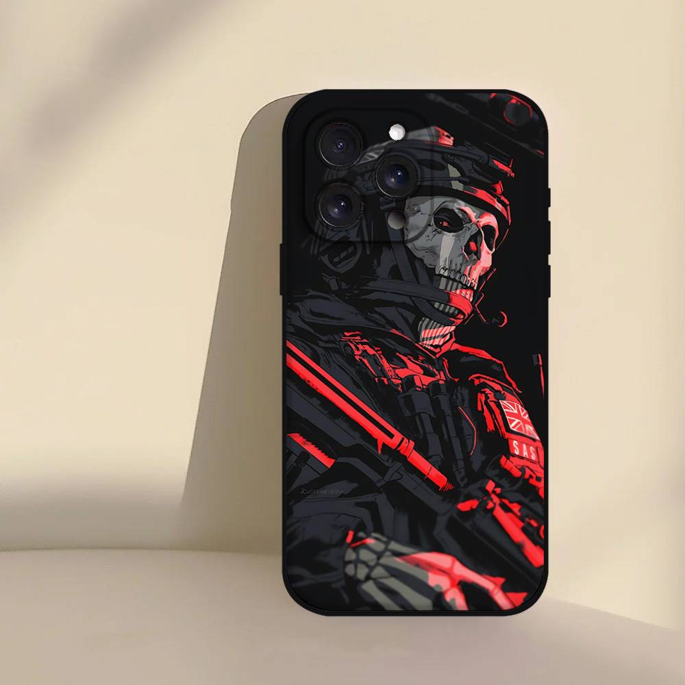 C- COD H-Call Of D-Duty GhostS Phone Case For Phone Case With IPhone Models 16 15 11 13 14 Pro Max Plus X Xr Xs Max 12 Mini iphone14ProMax