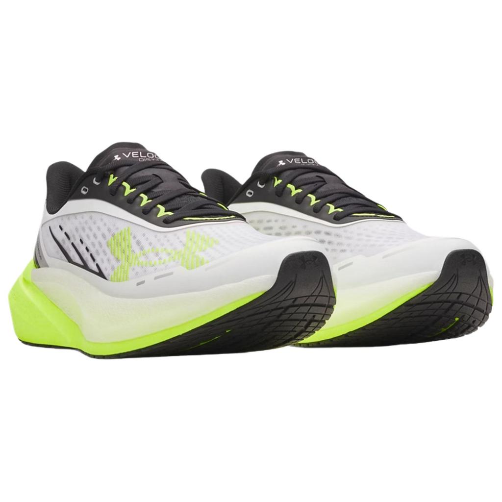 Under Armour Velociti Distance Comfortable Fitting Breathable Running Shoes Men sneaker White Yellow Black 6006030-102