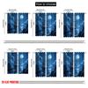 Flat Printing Window Curtains Moonlit Ship Polyester Without Electricity Family Party Decoration Suitable Home Curtain Set Of 2 Made Washable