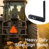 Heavy Duty Steel Bracket Slow Moving Vehicle Sign Bracket, Mounting for 2 Inch Receiver UTV Universal Utv Accessory Tractor, Safety Holder Off