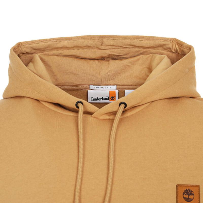 Timberland Woven Badge Life Hooded Pullover Sports Long Sleeve Sweatshirt Unisex Sweatshirt Khaki A41DU-EH3