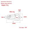 Galvanized Ring Eye Spring Hook Safety Buckle with Lifting Eye and Hook