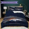 Denver Broncos Pattern Bedding uilt Set uilt Cover Pillowcase Home Decoration Birthday Gift (1*duvet cover + 2*pillowcase without core)