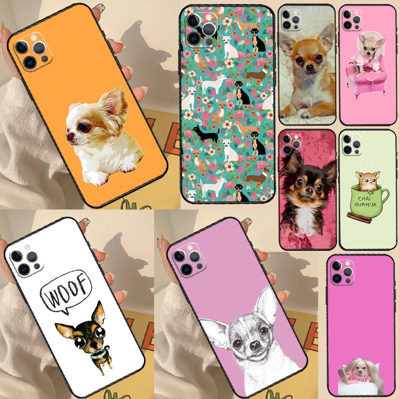 Chihuahua Dog Case For iPhone 11 12 13 14 15 16 Pro Max Cover For iPhone 13 12 Mini XR X XS Max Plus