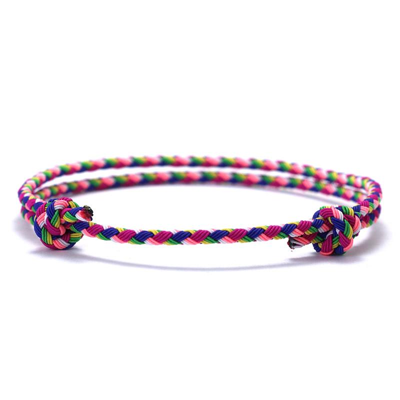 New Christmas Rope Bracelet Unisex Handmade Peruvian Knot Adjustable Braclet Friendship Brazalete Outdoor Survival Braslet Gift