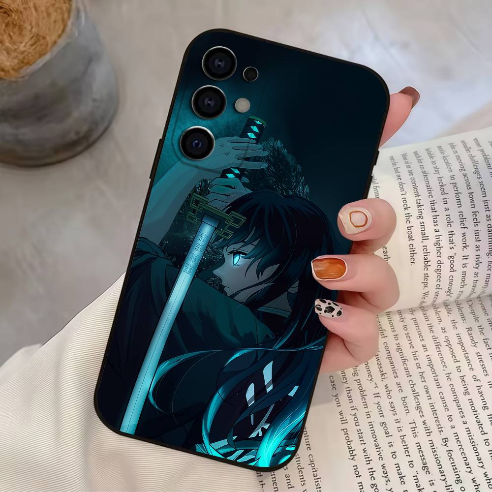 M-Muichiro ANIME T-Tokito Phone Case For Samsung S25,S24,S21,S22,S23,S30,Ultra,S20,Plus,Fe,Lite,Soft Black Cover