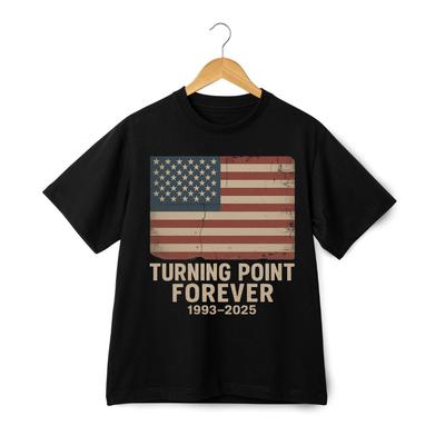Turning Point Forever 1993-2025 T-Shirt – Charlie Kirk Memorial Tribute T-Shirt
