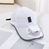 USB Rechargeable Cooling Fan Baseball Hat With Solar Powered Design Breathable Adjustable Sun Hat For Outdoor Activity