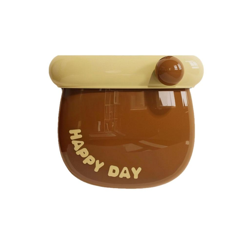 Punch-free Magnetic Storage Box Dopamine Tableware Container Cute Refrigerator Storage Box  Office