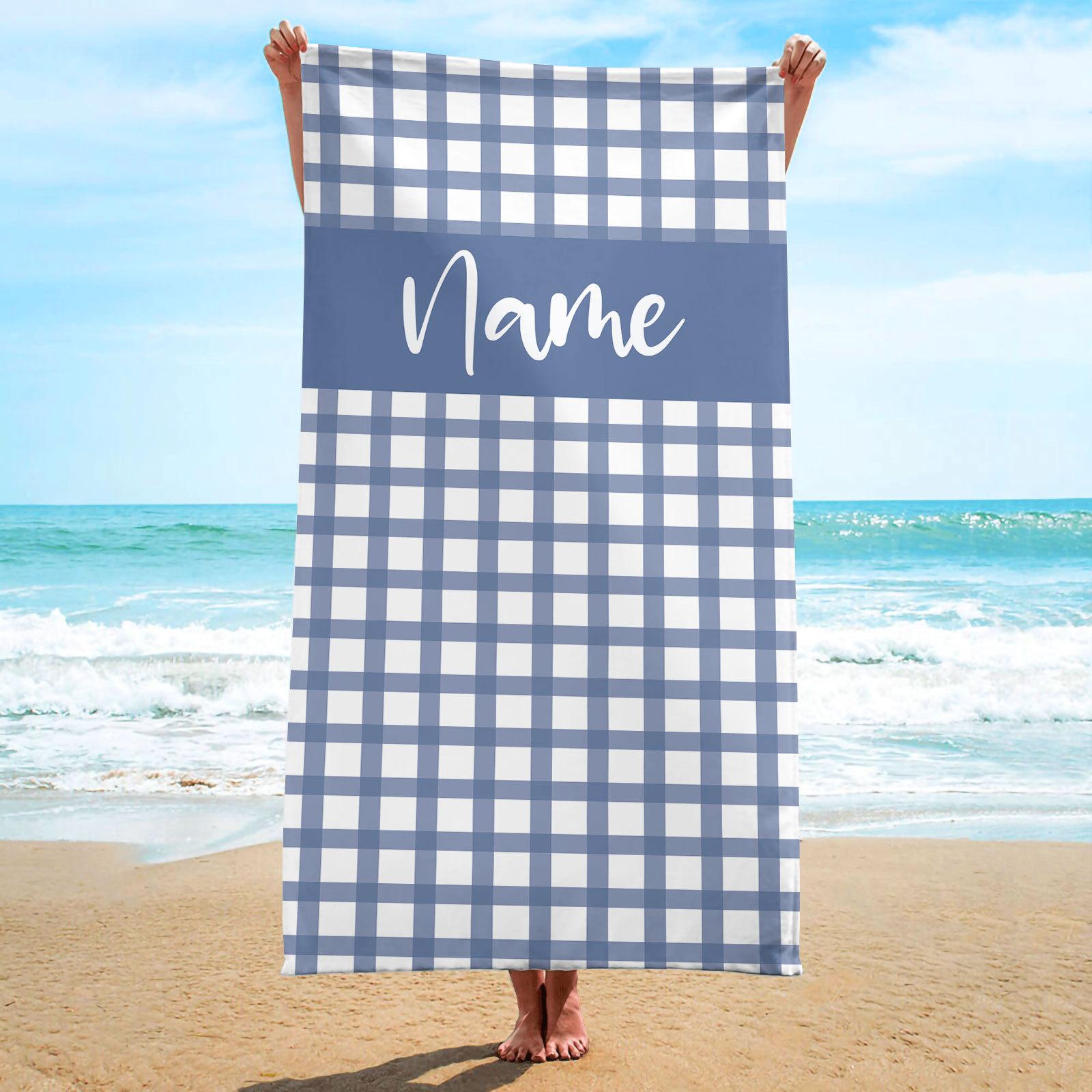 

Модное пляжное полотенце с персонализированным именем, хит продаж, банные полотенца, квадратные полотенца, которые вы можете заказать, одна штука 50x100cm