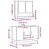 VidaXL Ensemble De Meubles De Salle De Bain 2 Pcs Chêne Marron, Armoire De Rangement, Armoire De Bain, Meuble De Toilette 3300924