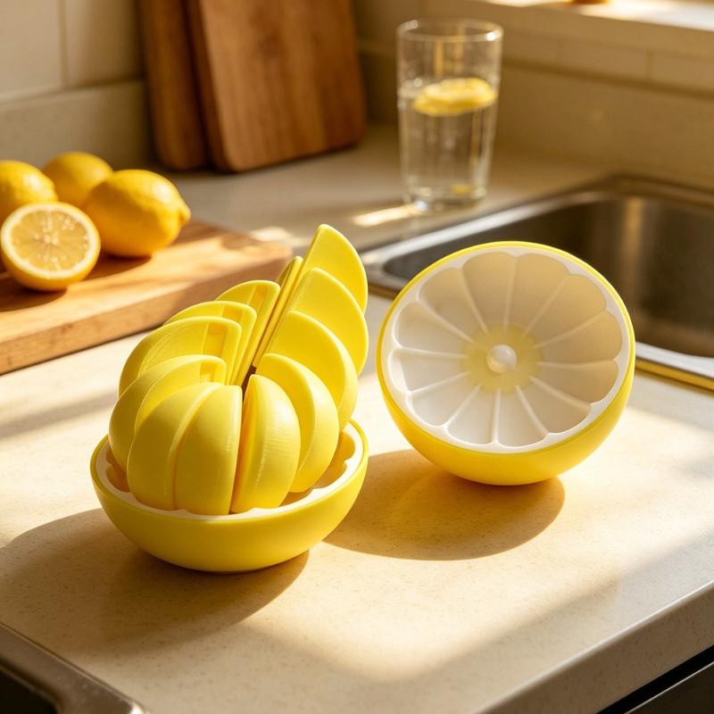 3D Printed Simulated Orange Fruit Home Decor Items Creative Citrus-Shaped Deformation Stress Ball Fidget Toy Unique Decoration