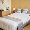 1 Stück Hotel Ferienwohnung Bettfahne Bettwäsche Leichter Luxus Einfarbig Bettende Handtuch Weich und Bequem Multifunktionales Staubdichtes Tuch Bettläufer