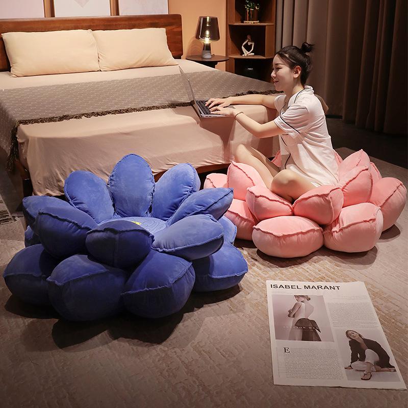 Large Lotus Seat Cushion Plush Toy Good Luck Lotus Lotus Doll Girls Home Sofa Bedroom Tatami Seat Cushion
