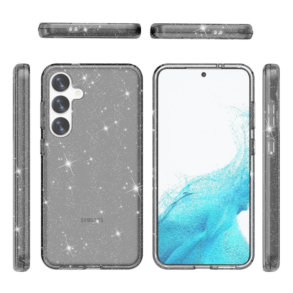 Etui na Samsunga Galaxy S24 Odporne na zarysowania Błyszczące Brokatowe Etui na Telefon