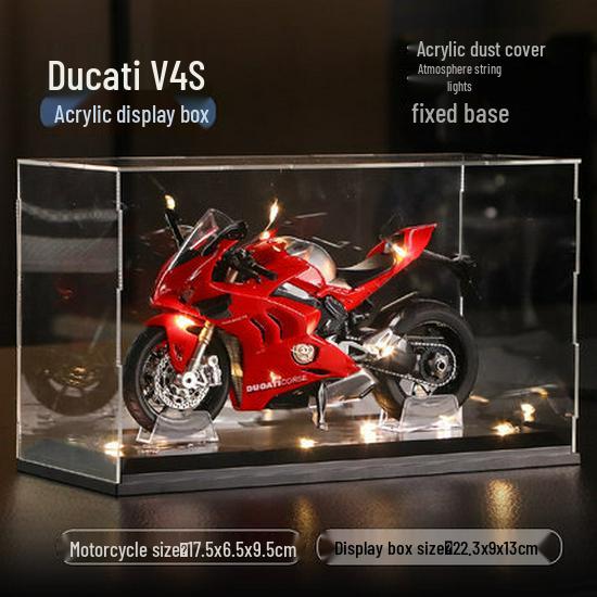 Kawasaki 1:12 Model de motocicleta din aliaj Ducati cu sunet pentru copii