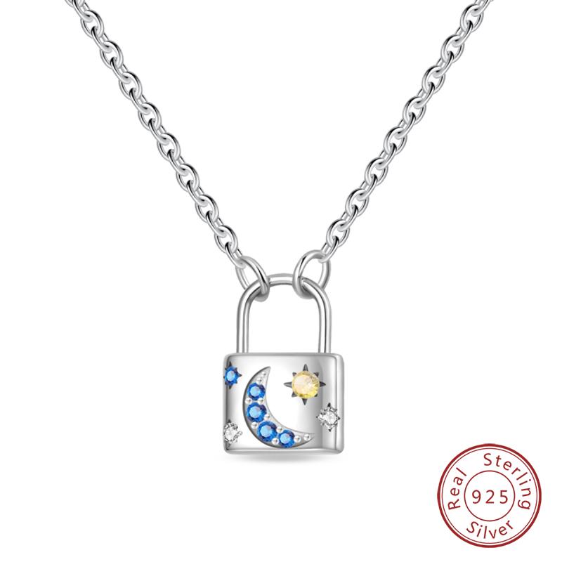 Necklace 925 Silver Cross Moonlight Guardian Dreamcatcher Necklace For Women Fashion Birthday Anniversary Jewelry Gifts