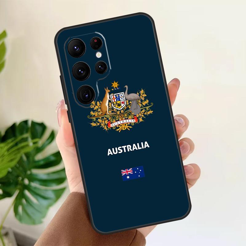 Australien Flagge Weiche Hülle Für Samsung Galaxy S25 S24 S23 S22 S21 Ultra S9 S10 Plus S23 FE S24 FE Handyhülle