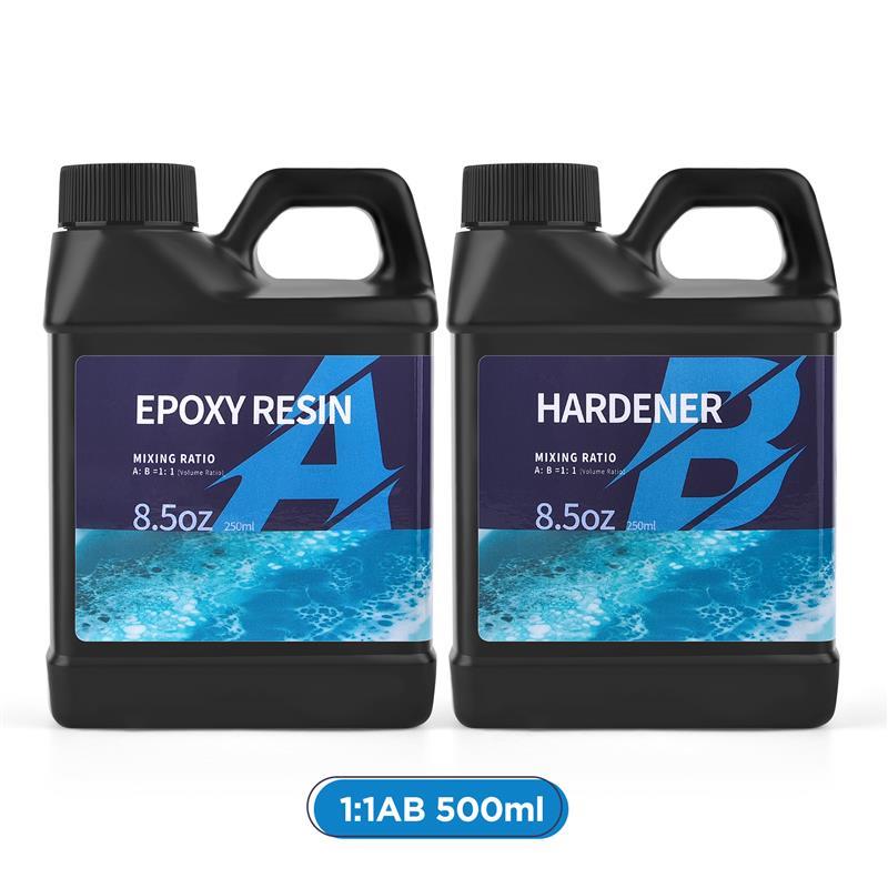 Resin Epoxy 500/1000ml 1:1 AB Resin Epoxy Glue High Adhesive Hardener Crystal Glue Jewelry Making Transparent Mixed Clear DIY