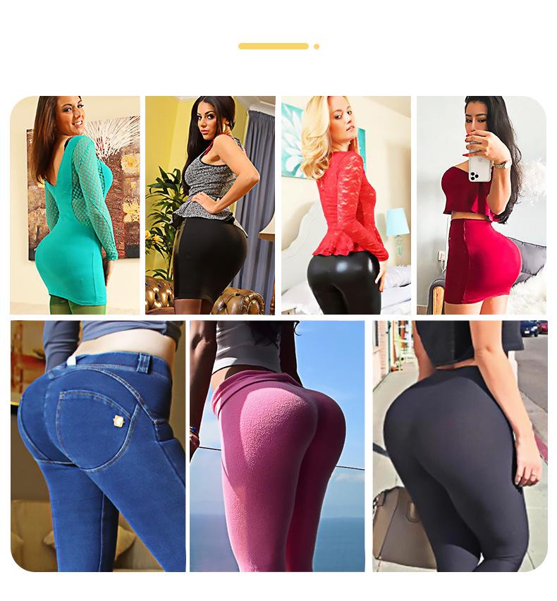 Women's Plus Size Tummy Control High-Waisted Body Shaping Pants with Hip Enhancement