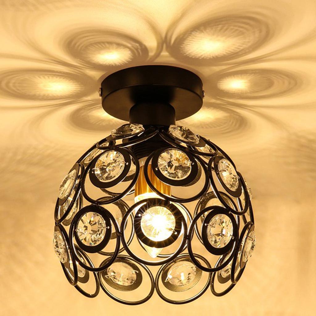 Delicate Crystal Chandelier Ceiling Lampshade for Corridor Porch Cafe Bar