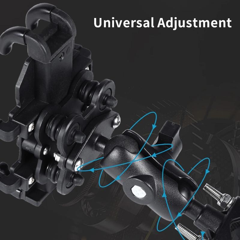 Mobile Phone Bracket 360 Rotatable Adjustable Motorcycle Electric Vehicle Riding Takeaway Navigation Bracket
