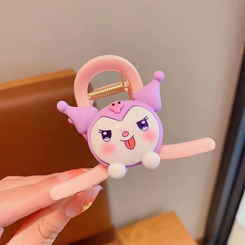 Kawaii Sanrio Shark Clip Cute Kuromi My Melody Cinnamoroll Anime Hair Claw Clips Hair Accessories Children Headwear Girls Gift